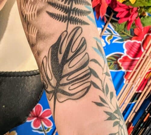 Tat Bar Las Vegas Temporary Airbrush Tattoo Botanical Tattoo 25