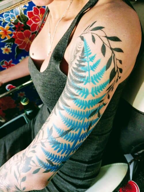 Tat Bar Las Vegas Temporary Airbrush Tattoo Botanical Tattoo 32