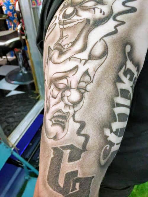 Tat Bar Las Vegas Temporary Airbrush Tattoo Chicano Tattoo 16