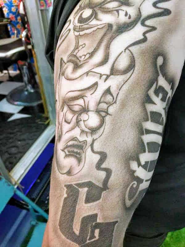 lv balaclava tattoo