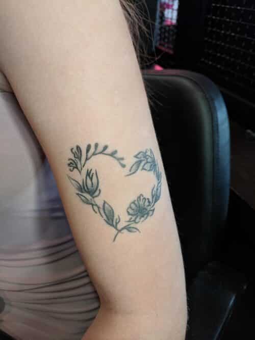 Tat Bar Las Vegas Temporary Airbrush Tattoo Floral Tattoo 11