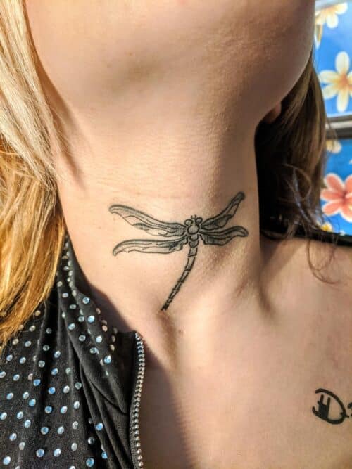 Tat Bar Las Vegas Temporary Airbrush Tattoo Neck Tat 008 121