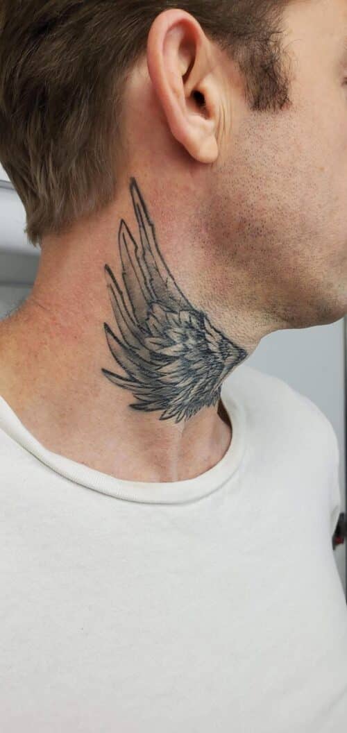 Tat Bar Las Vegas Temporary Airbrush Tattoo Neck Tat 2 76