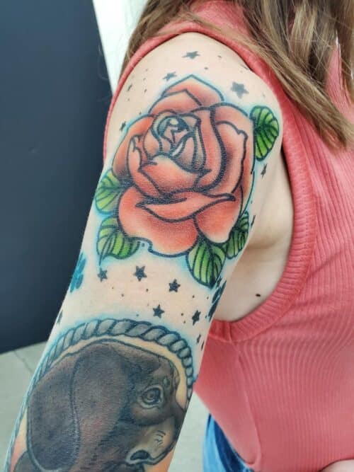 Tat Bar Las Vegas Temporary Airbrush Tattoo Rose Tattoo 2020