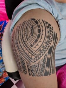 Tat Bar Las Vegas Temporary Airbrush Tattoo Tribal Tattoo 035