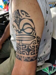 Tat Bar Las Vegas Temporary Airbrush Tattoo Tribal Tattoo 050